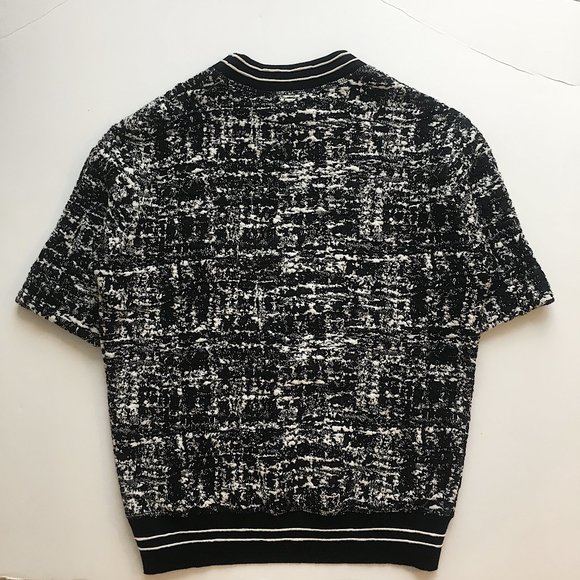 Sandro Black/White Banded Top - Picture 2 of 5